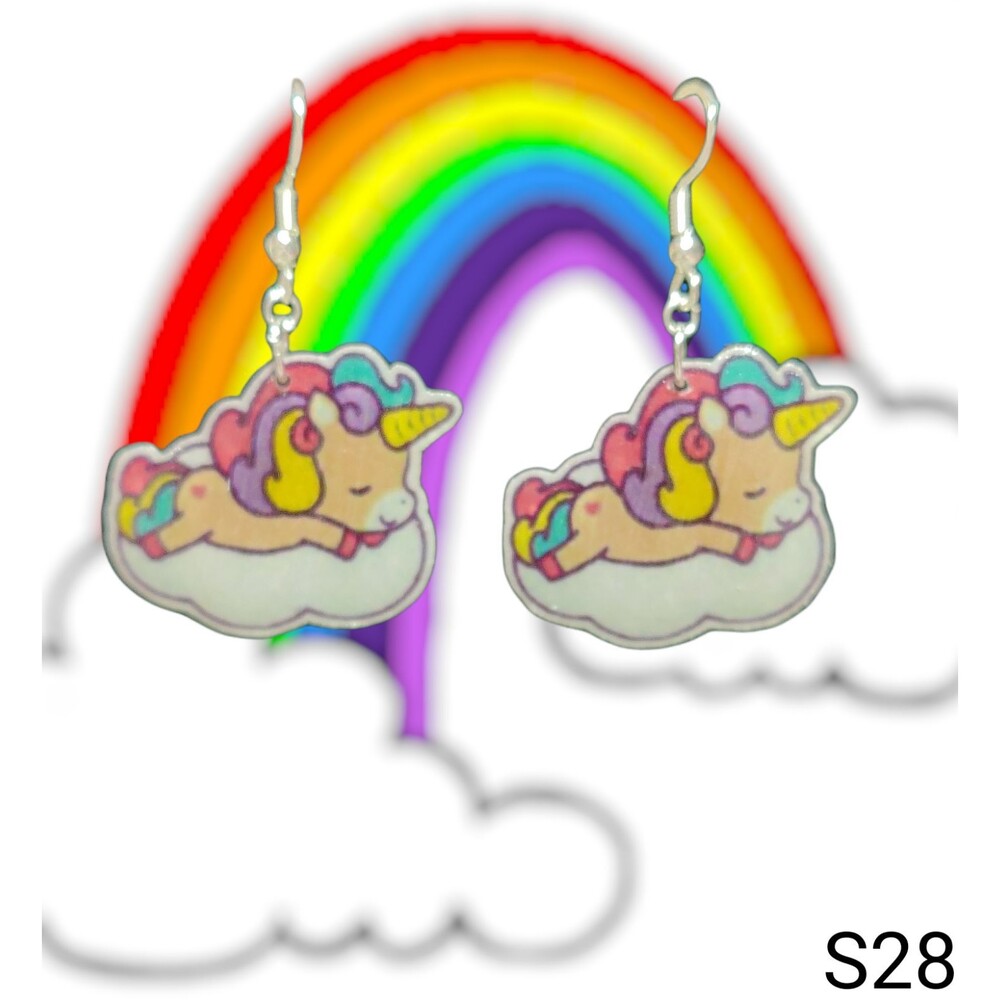 Rainbow Unicorn Earrings